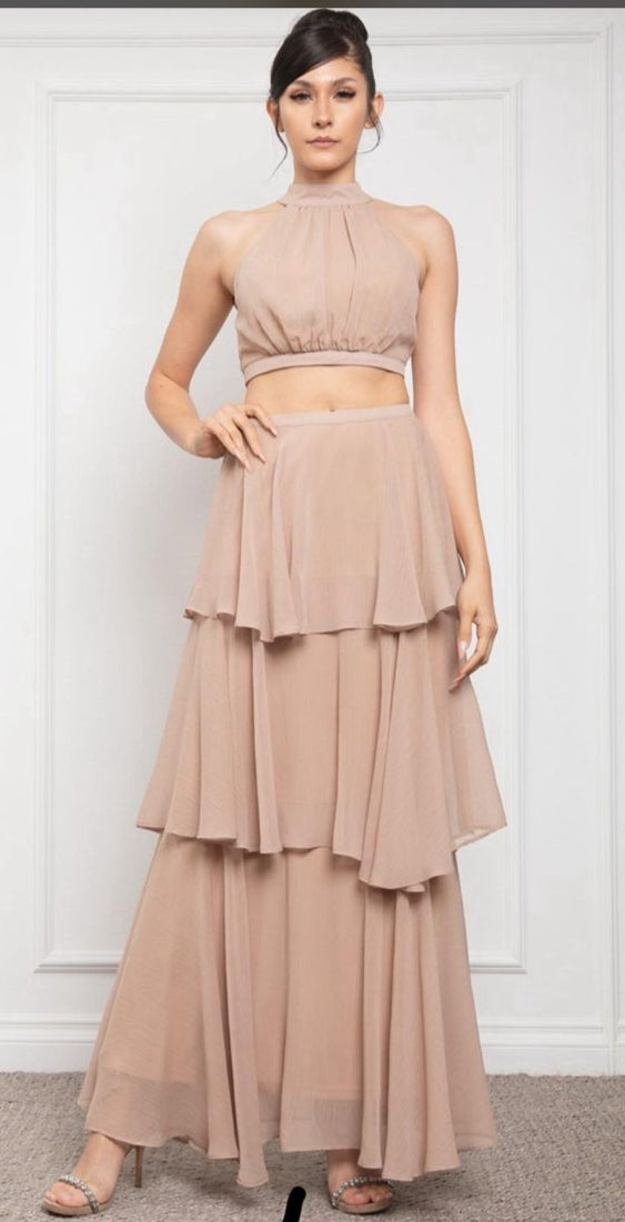 Set top/falda maxi olanes