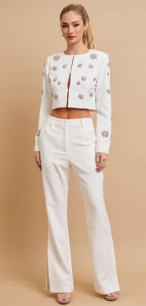 Traje saco/pantalón piedras
