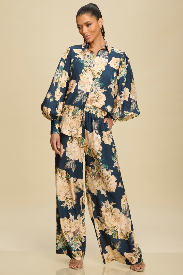Set blusa/pantalón floral