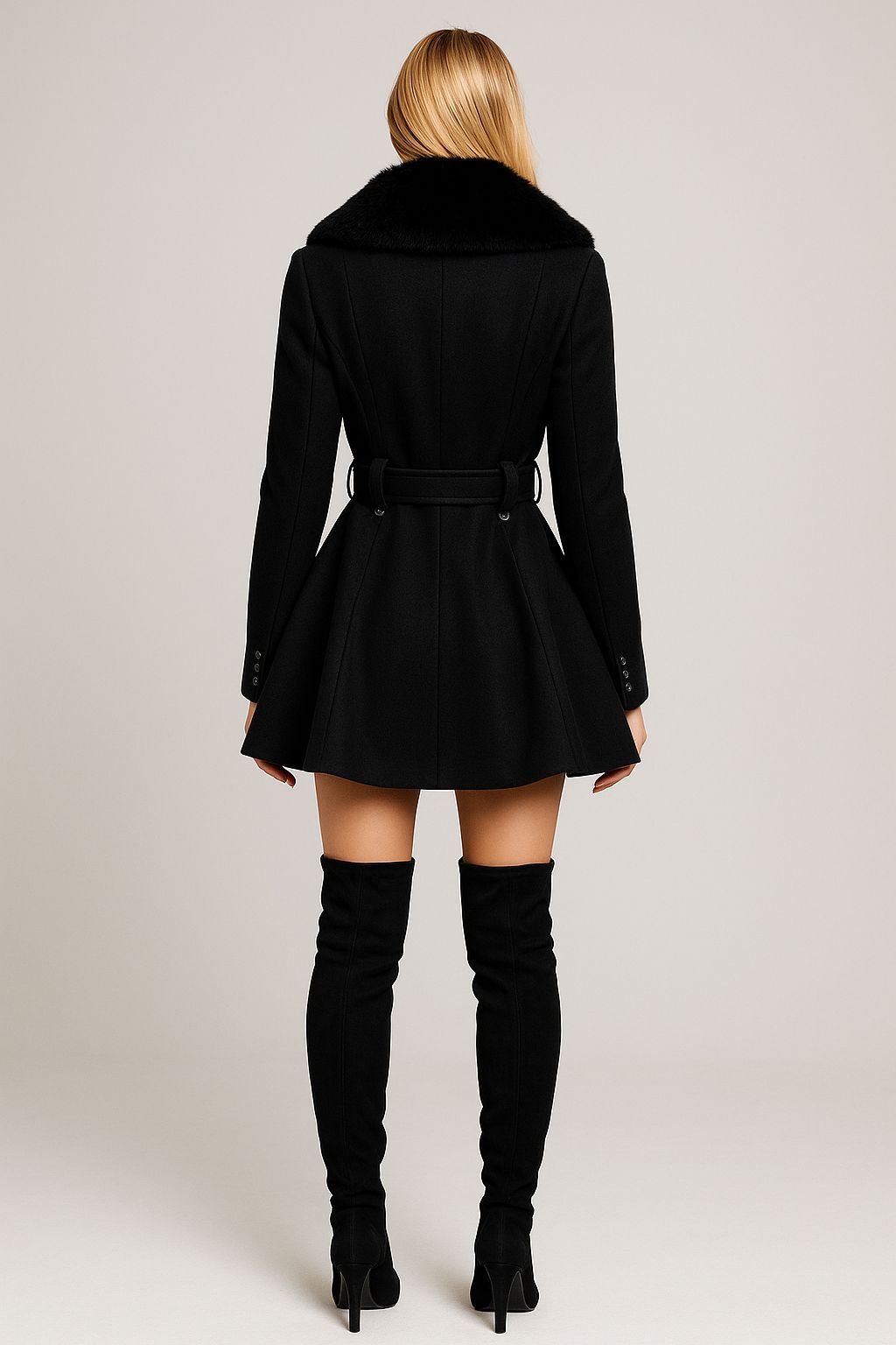 Abrigo corte circular