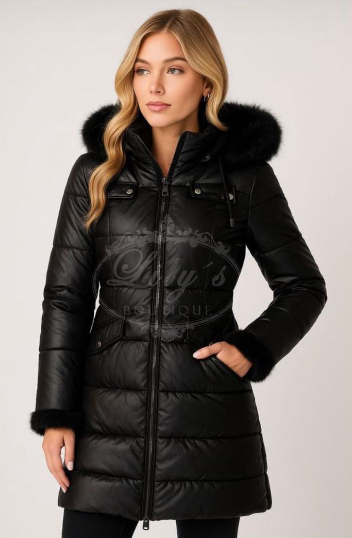 Chamarra borde peluche