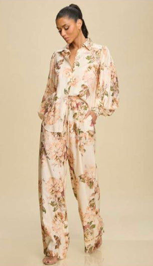 Set blusa/pantalón floral