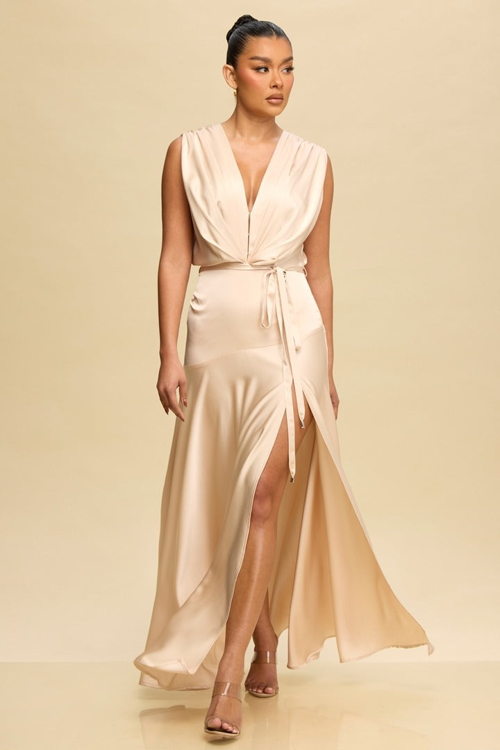 Vestido Maxi en satín
