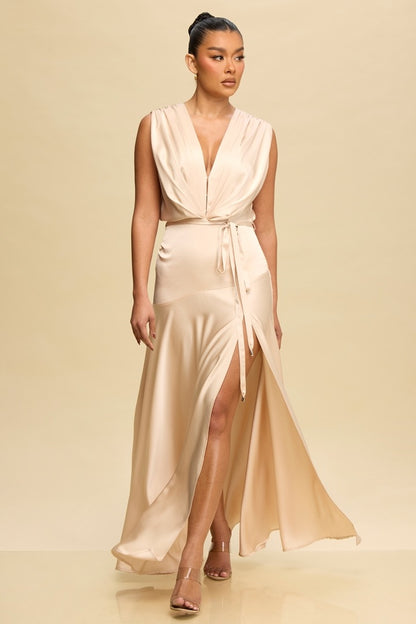 Vestido Maxi en satín