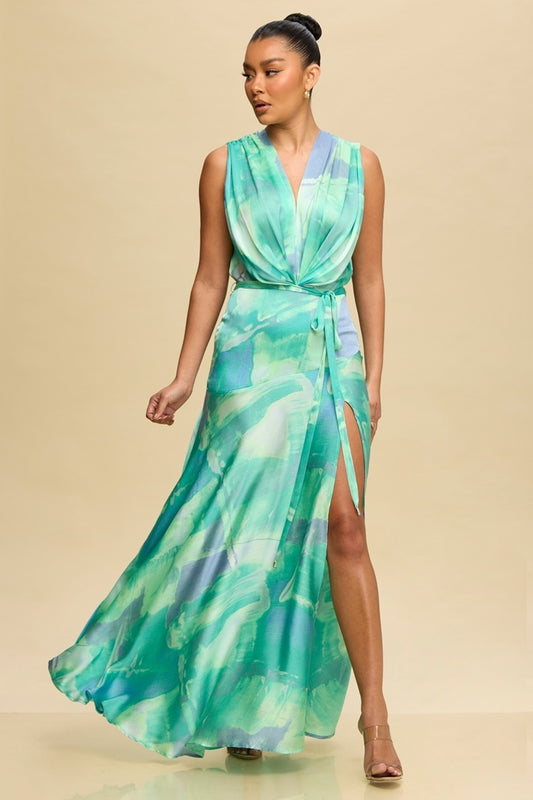 Vestido Maxi en satín