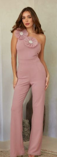 Palazzo medio hombro detalle flores