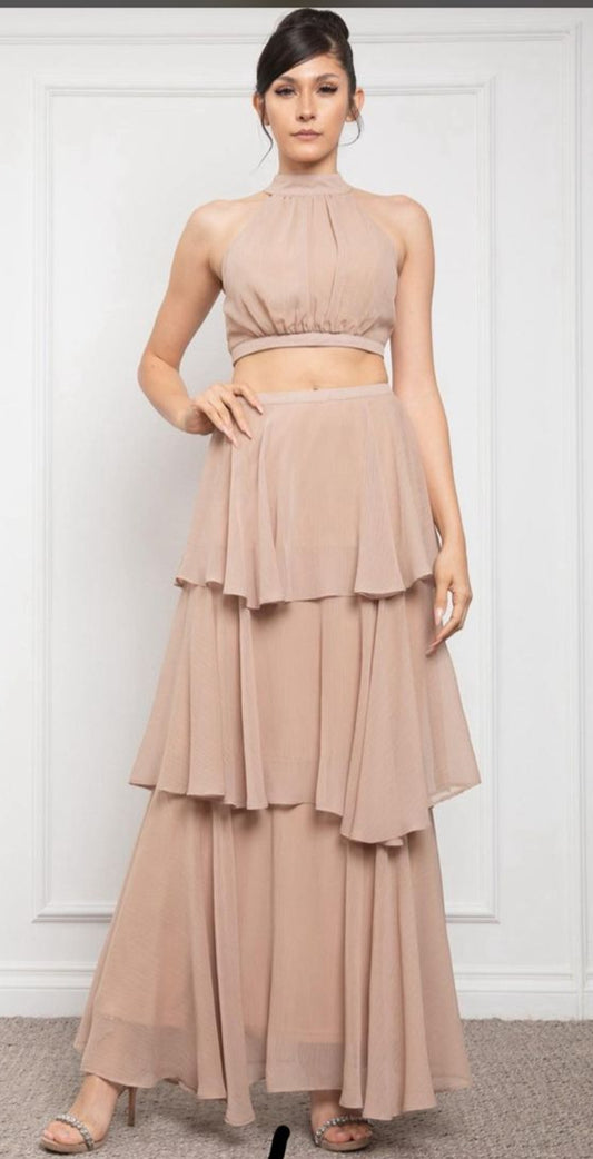 Set top/falda maxi olanes