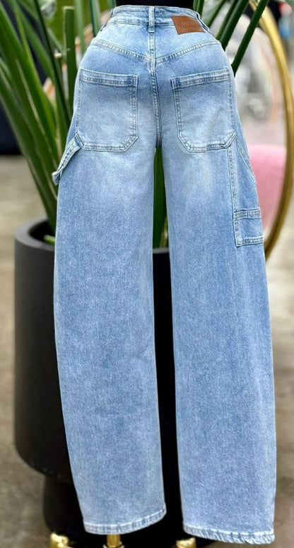 Pantalón mezclilla cargo