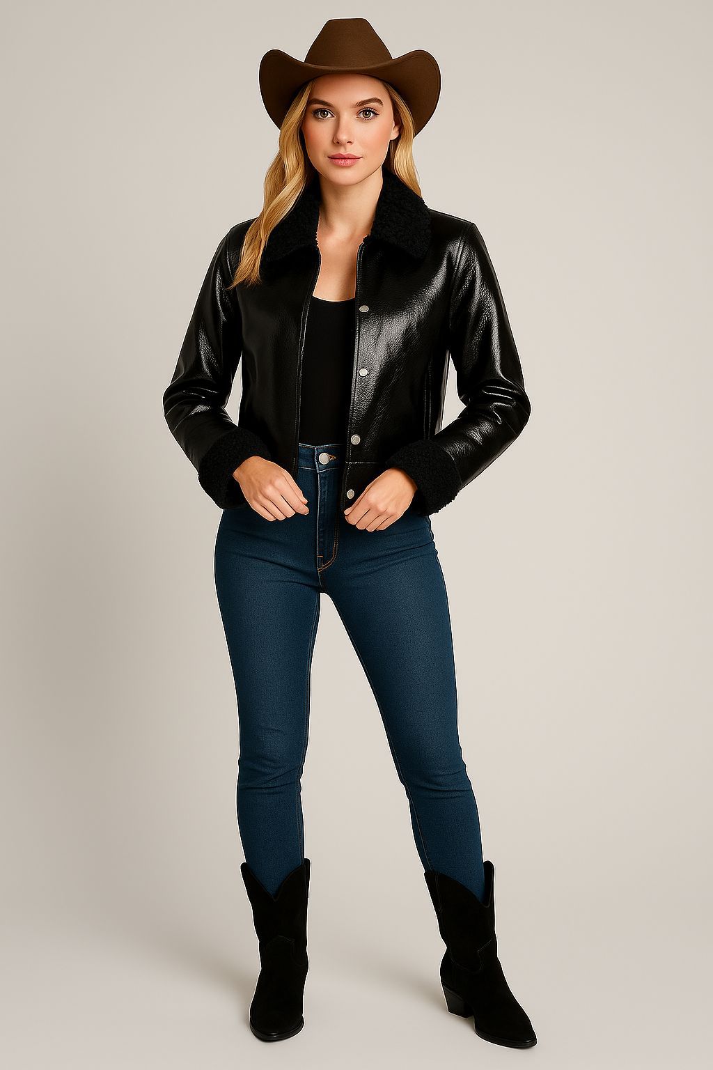 Chamarra torera/borrego