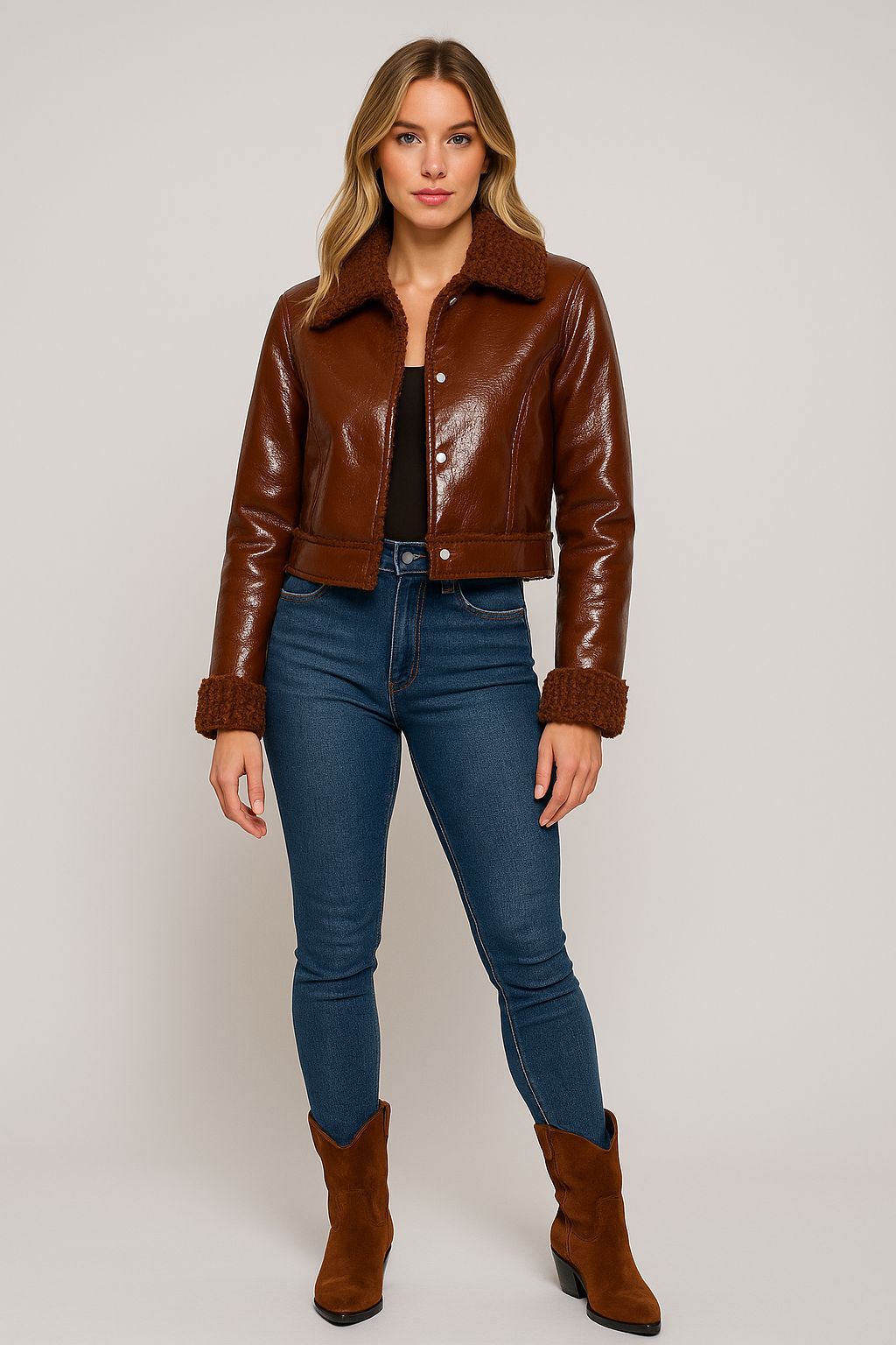 Chamarra torera/borrego