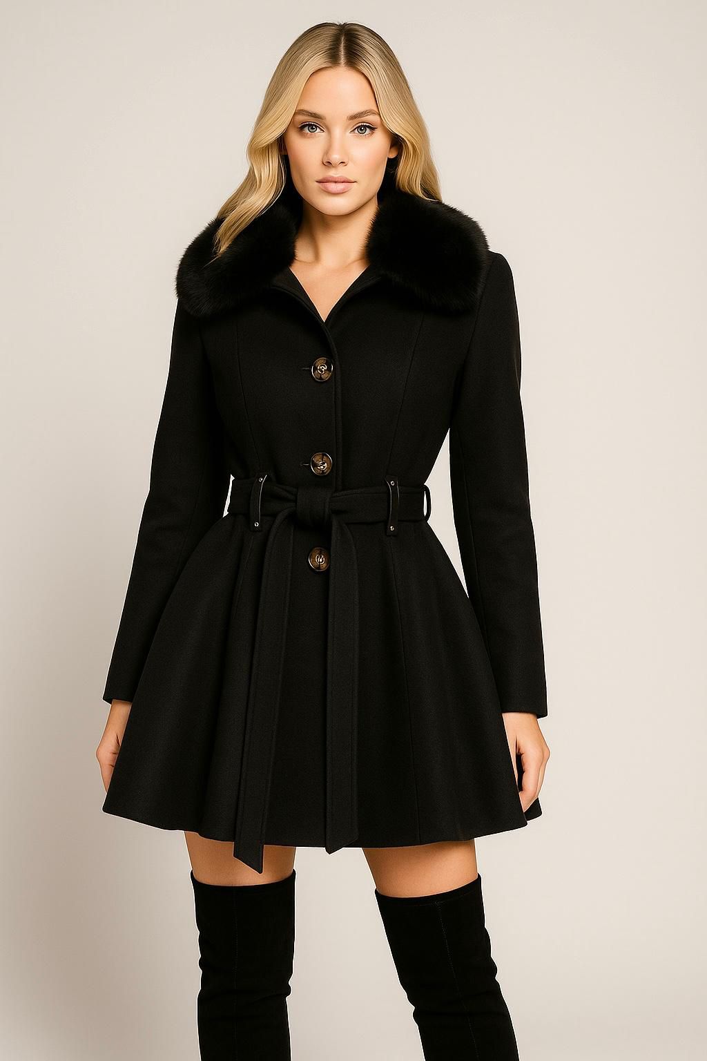 Abrigo corte circular