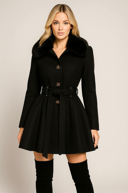 Abrigo corte circular