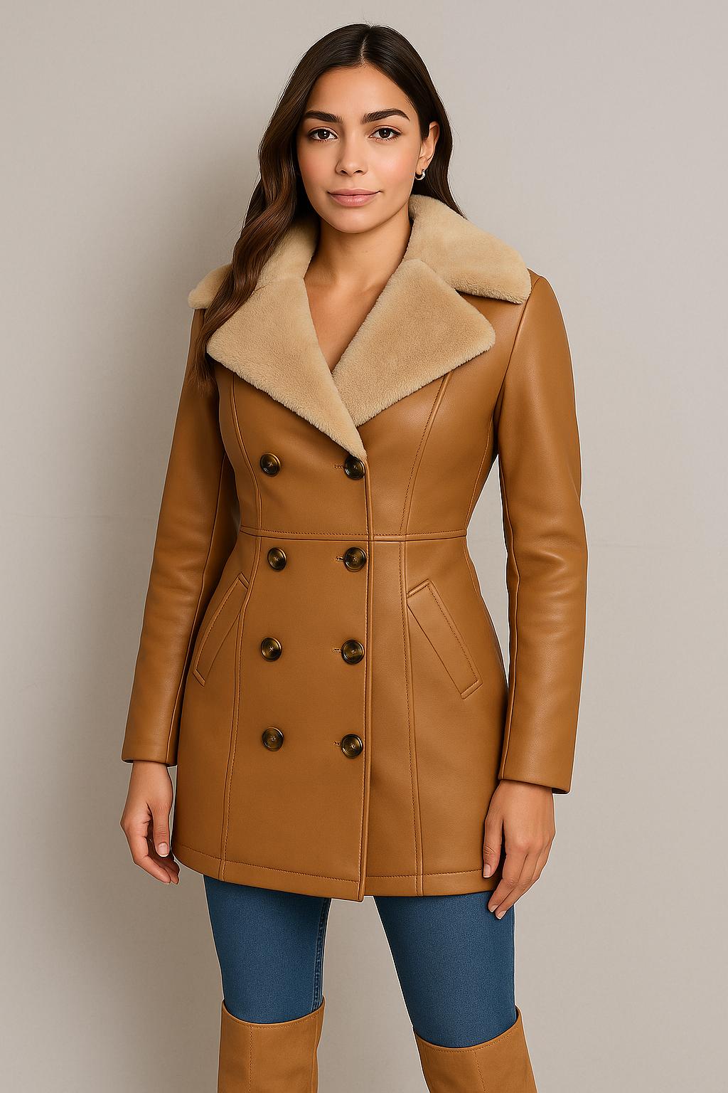 Chamarra piel/borrega