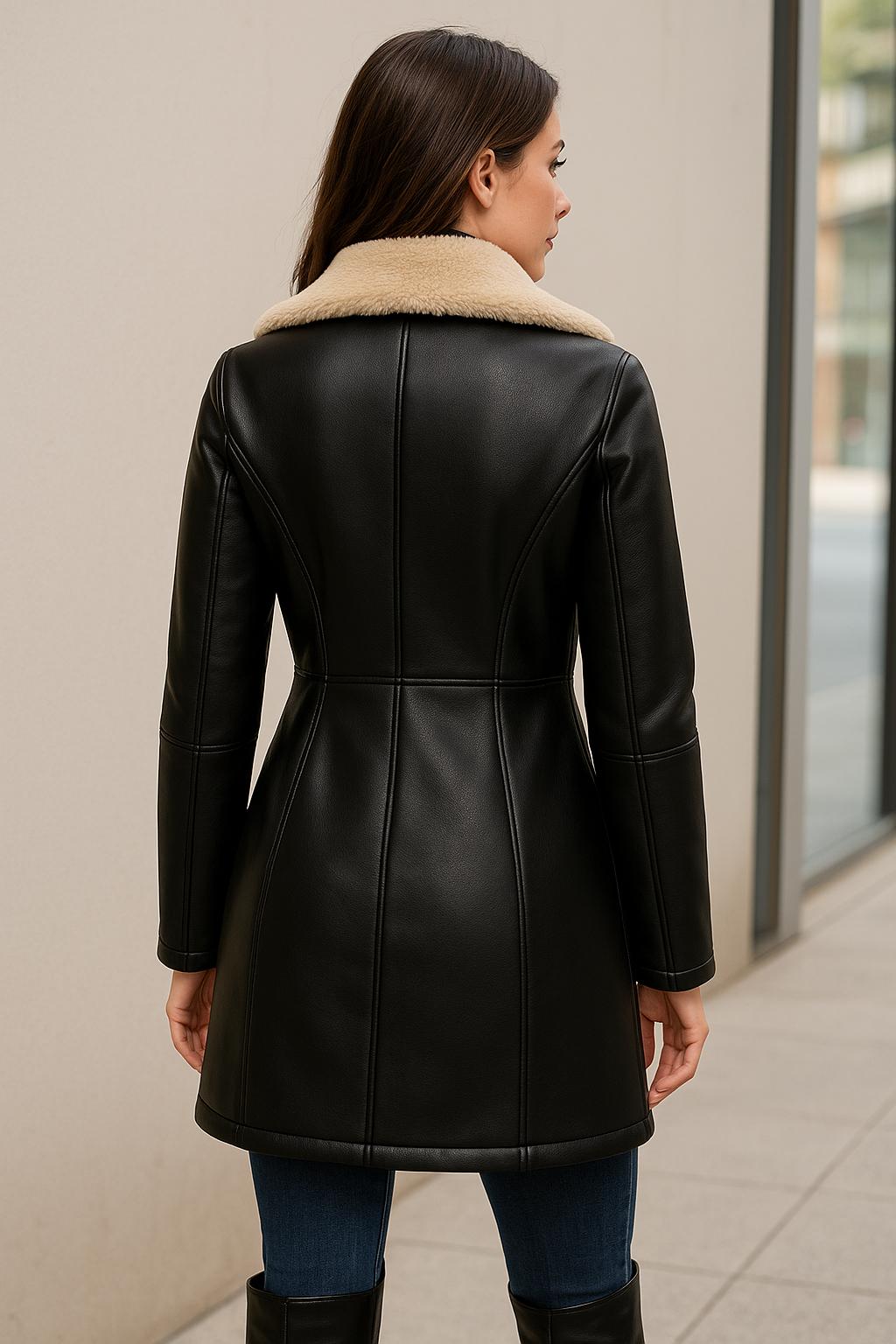 Chamarra piel/borrega