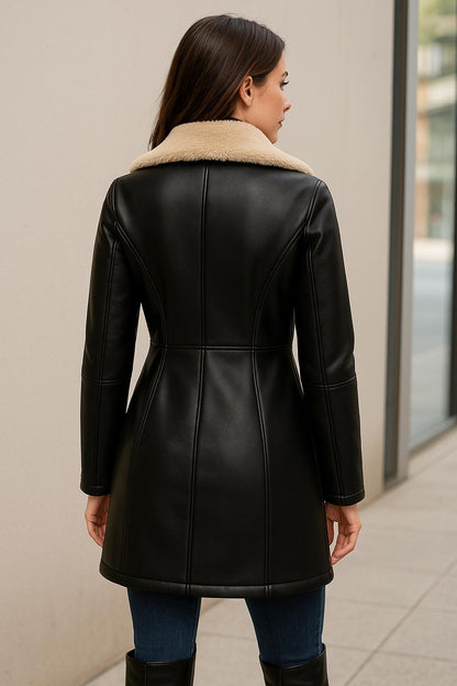 Chamarra piel/borrega