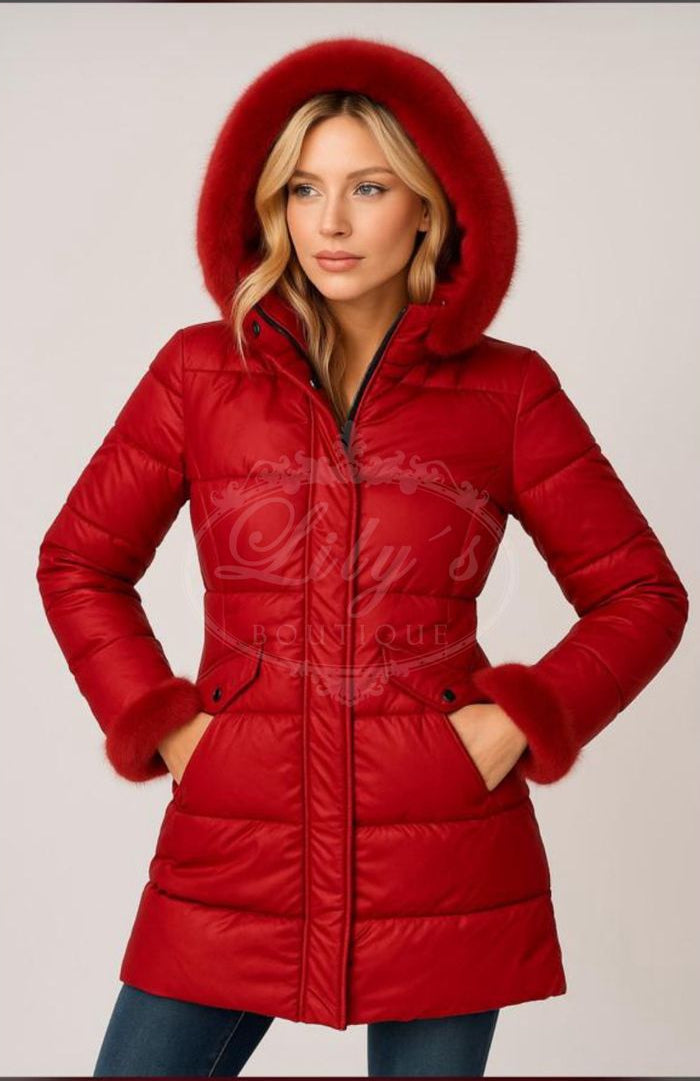 Chamarra borde peluche